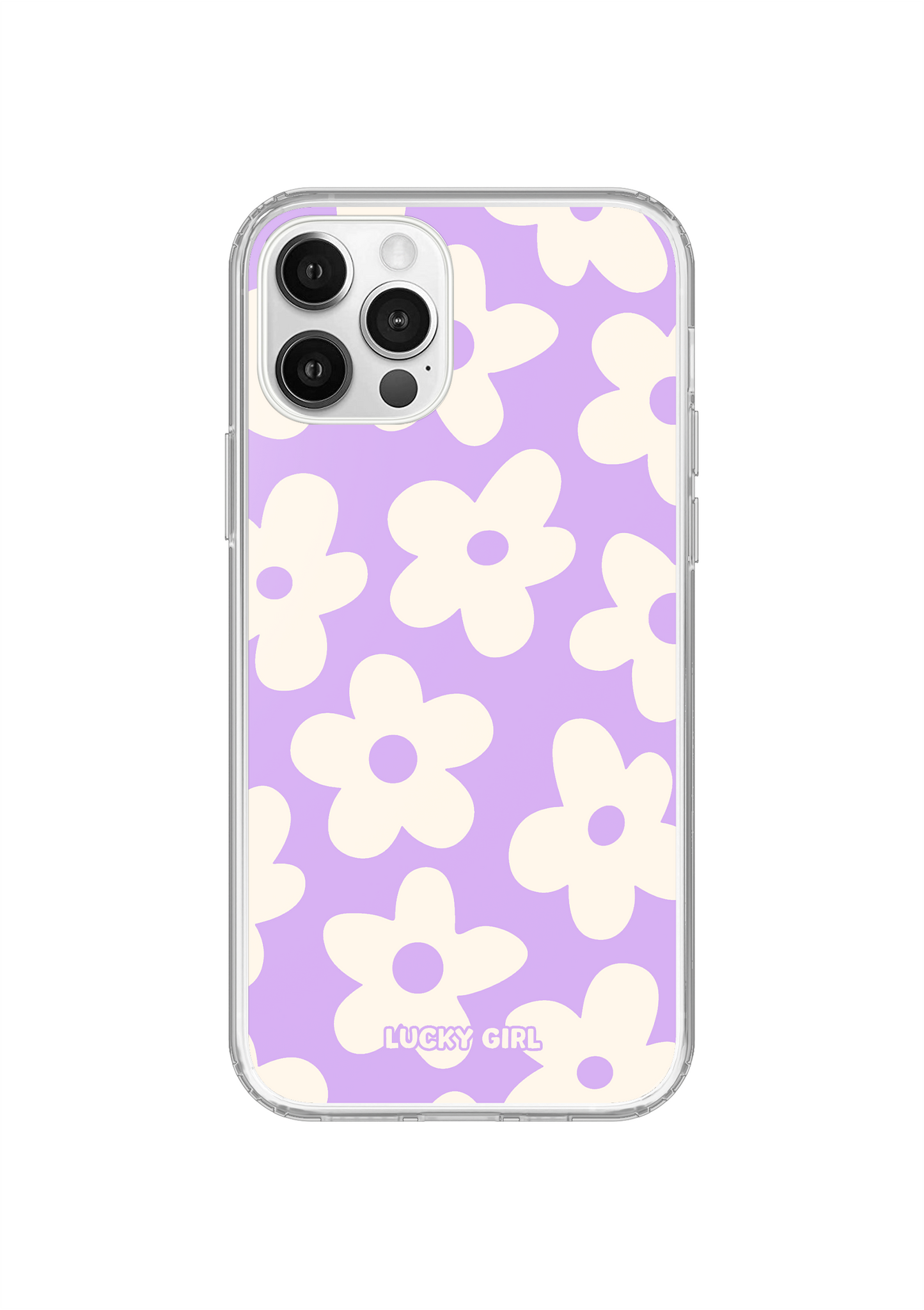 Lavender Big Blooms Clear Case Insert