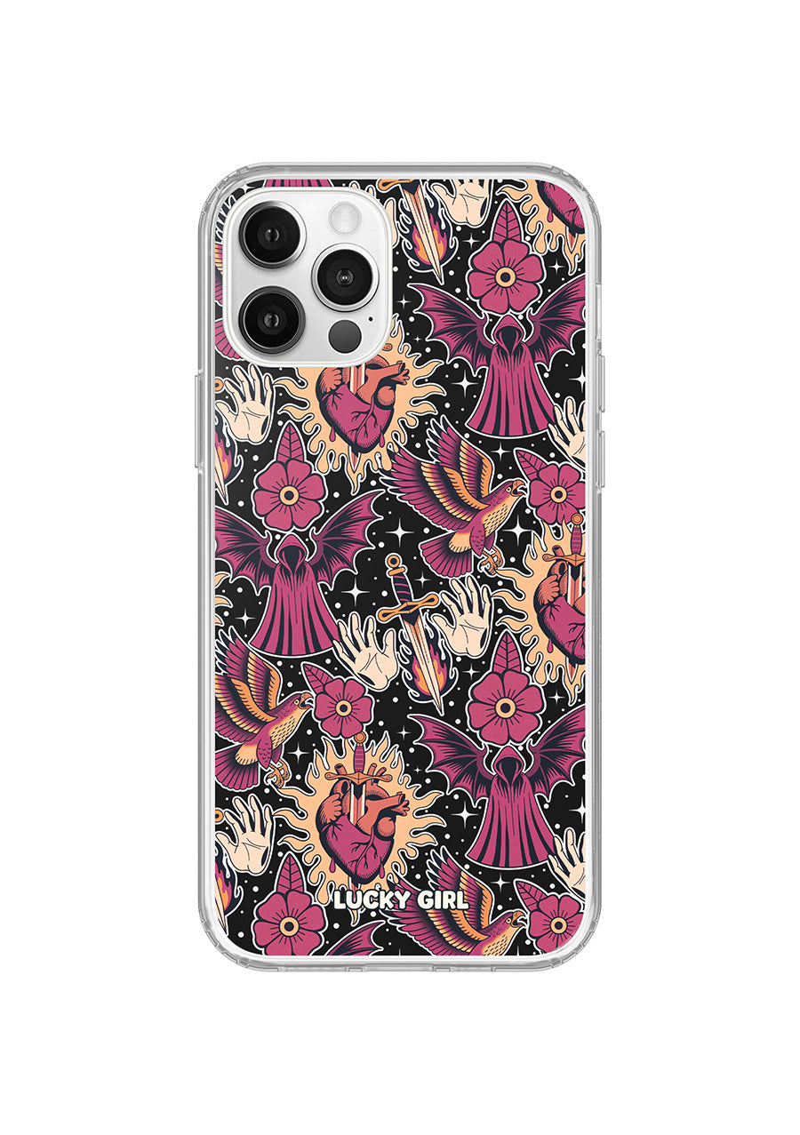 Silent Heart Clear Case Insert