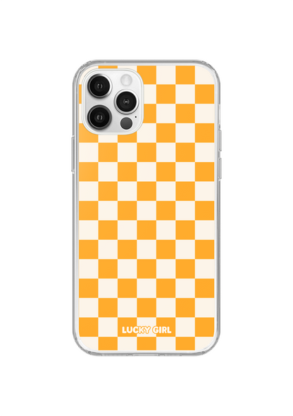 Creamsicle Checkers II Clear Case Insert