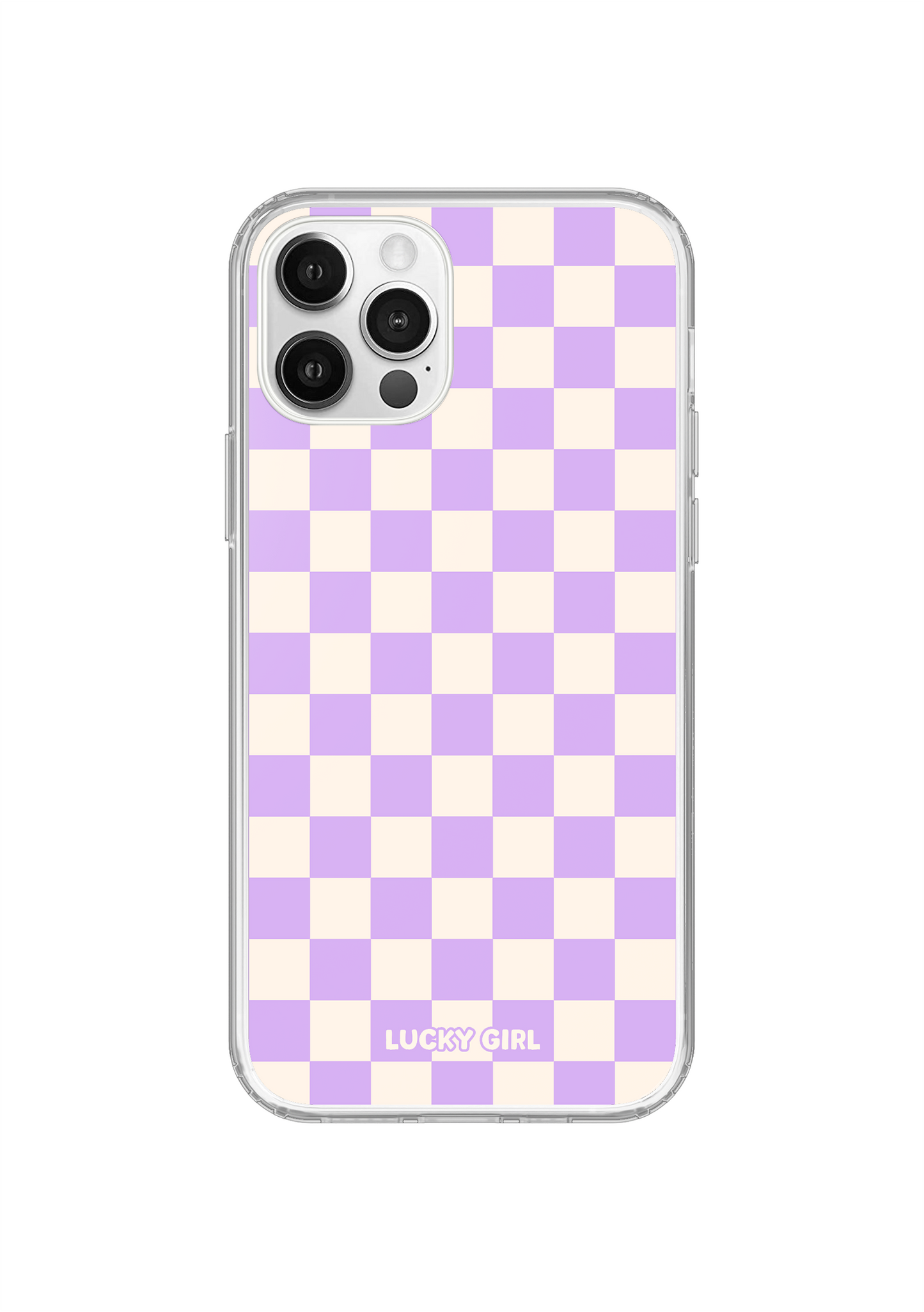 Lavender Checkers II Clear Case Insert