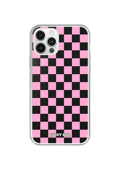 Bubblegum Checkers Clear Case Insert