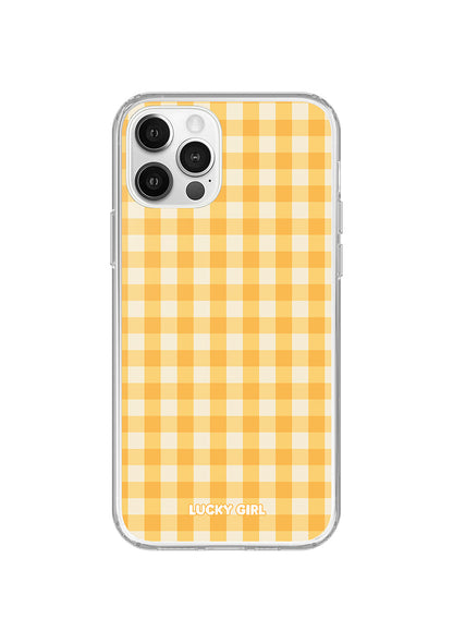 Sunshine Gingham Clear Case Insert