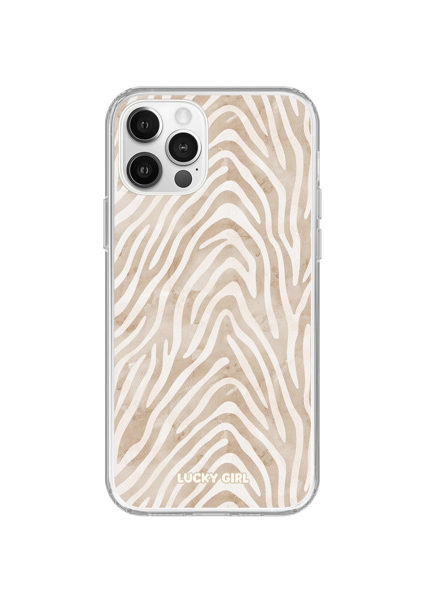 Sandstone Zebra Clear Case Insert