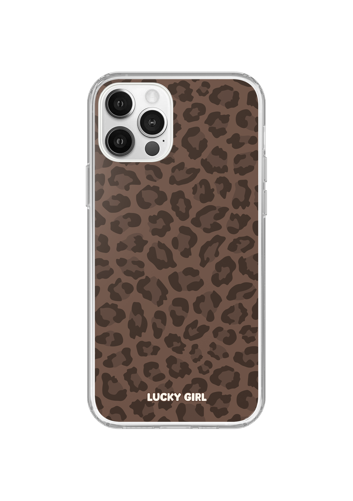 Espresso Leopard Clear Case Insert