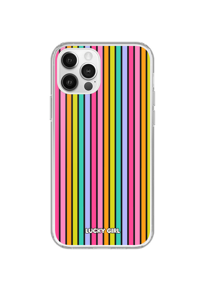 Rainbow Stripes Clear Case Insert