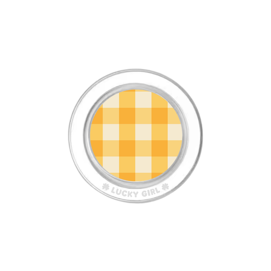 Sunshine Gingham Phone Grip Insert