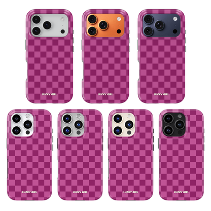 Velvet Checkers Phone Case