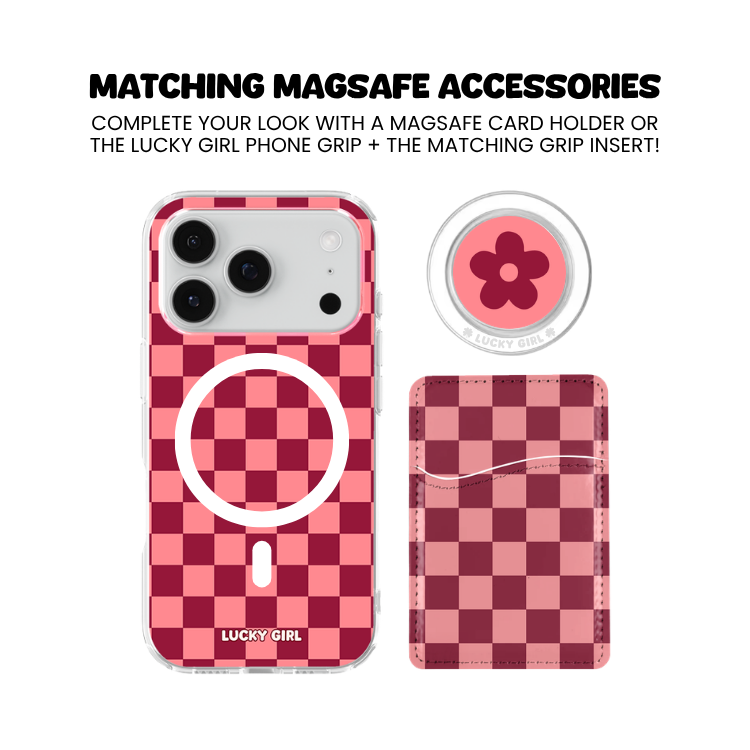 Love Checkers Clear Case Insert