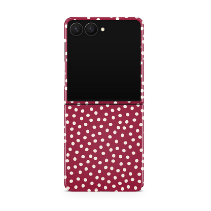 Black Cherry Dots MagSafe Phone Case