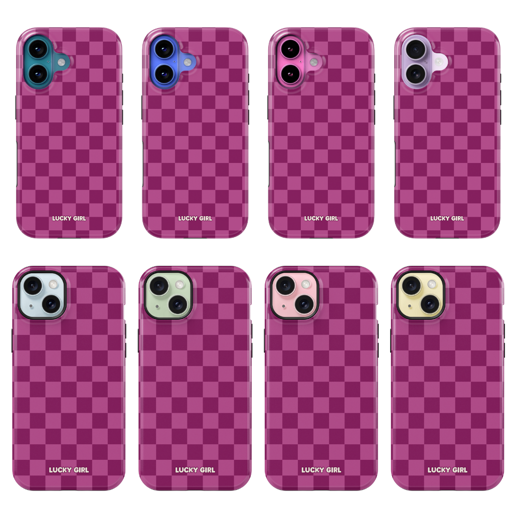 Velvet Checkers Phone Case