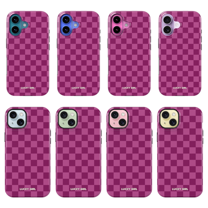 Velvet Checkers Phone Case