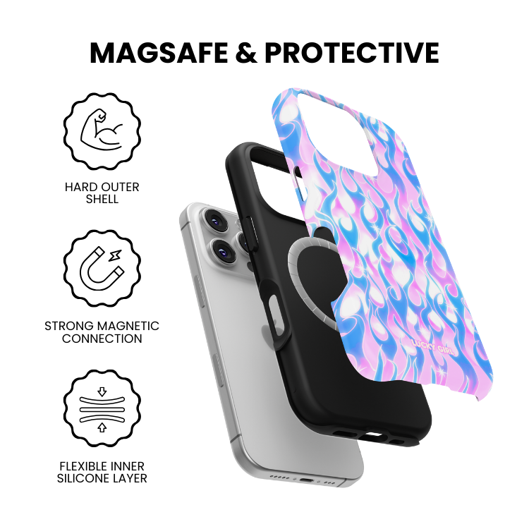 Ultraviolet Flames Phone Case