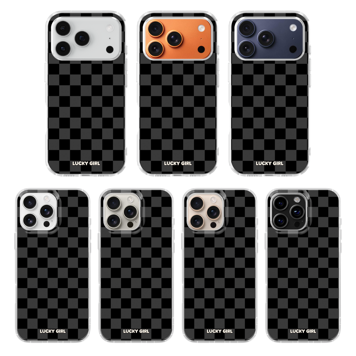 Onyx Checkers Clear Case Insert
