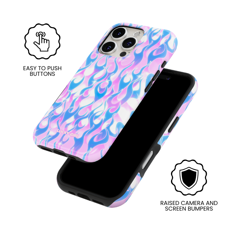 Ultraviolet Flames Phone Case