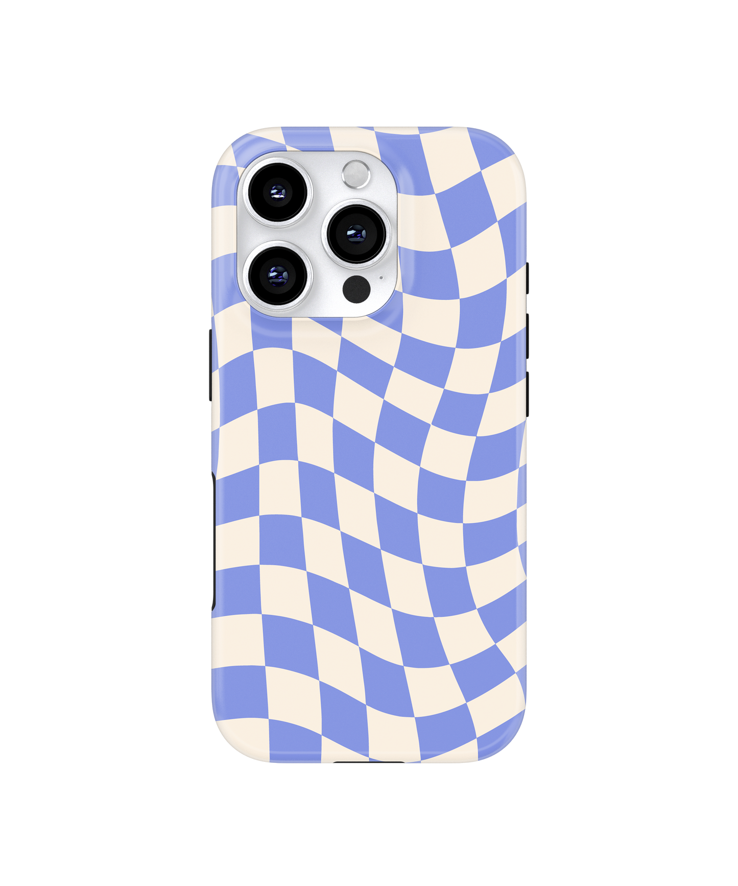 Bluebell Wavy Checkers II MagSafe Phone Case
