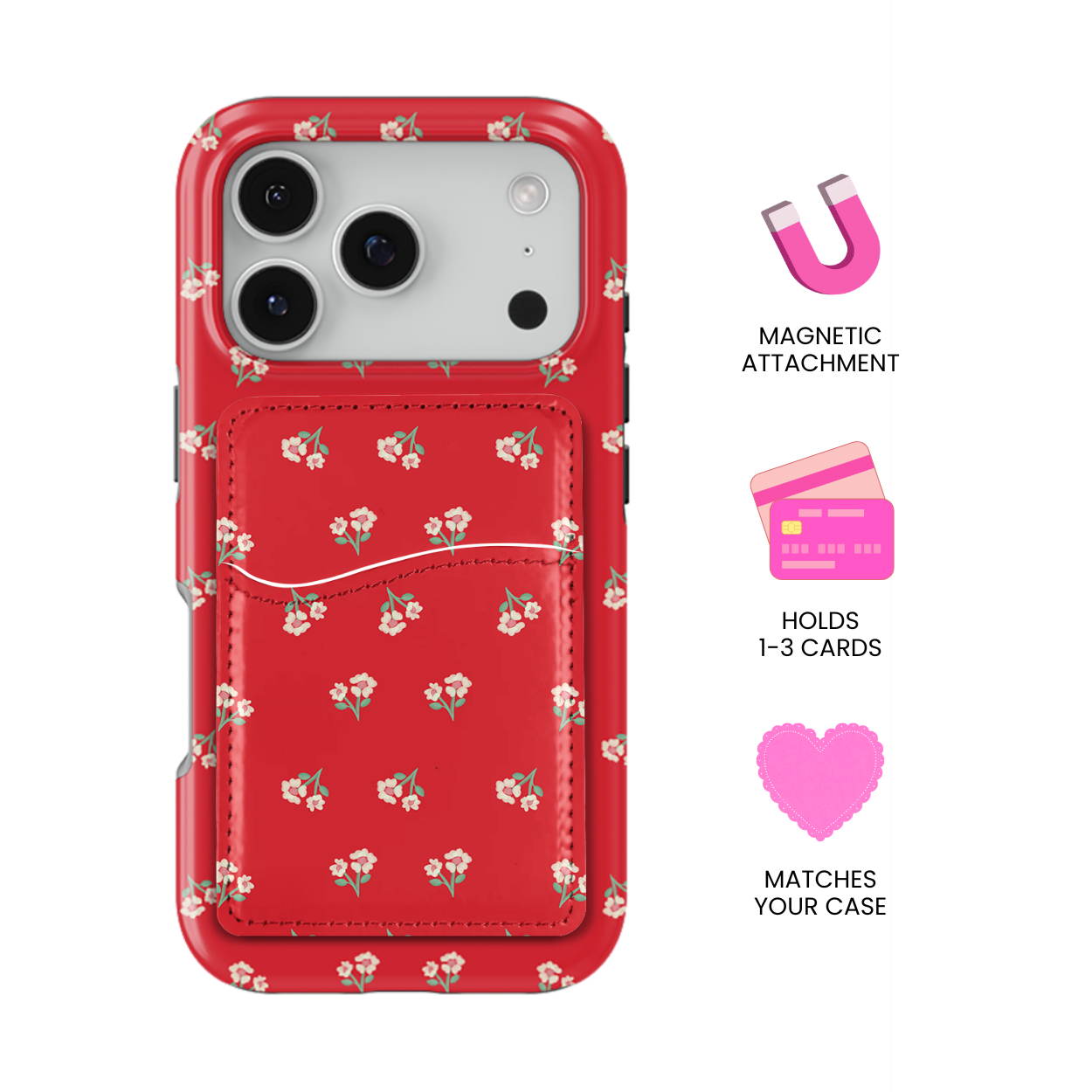 Poppy Pop MagSafe Card Holder