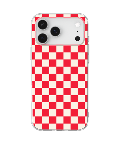 Vermillion Checkers II Clear Case Insert