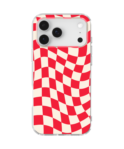 Vermillion Wavy Checkers II Clear Case Insert