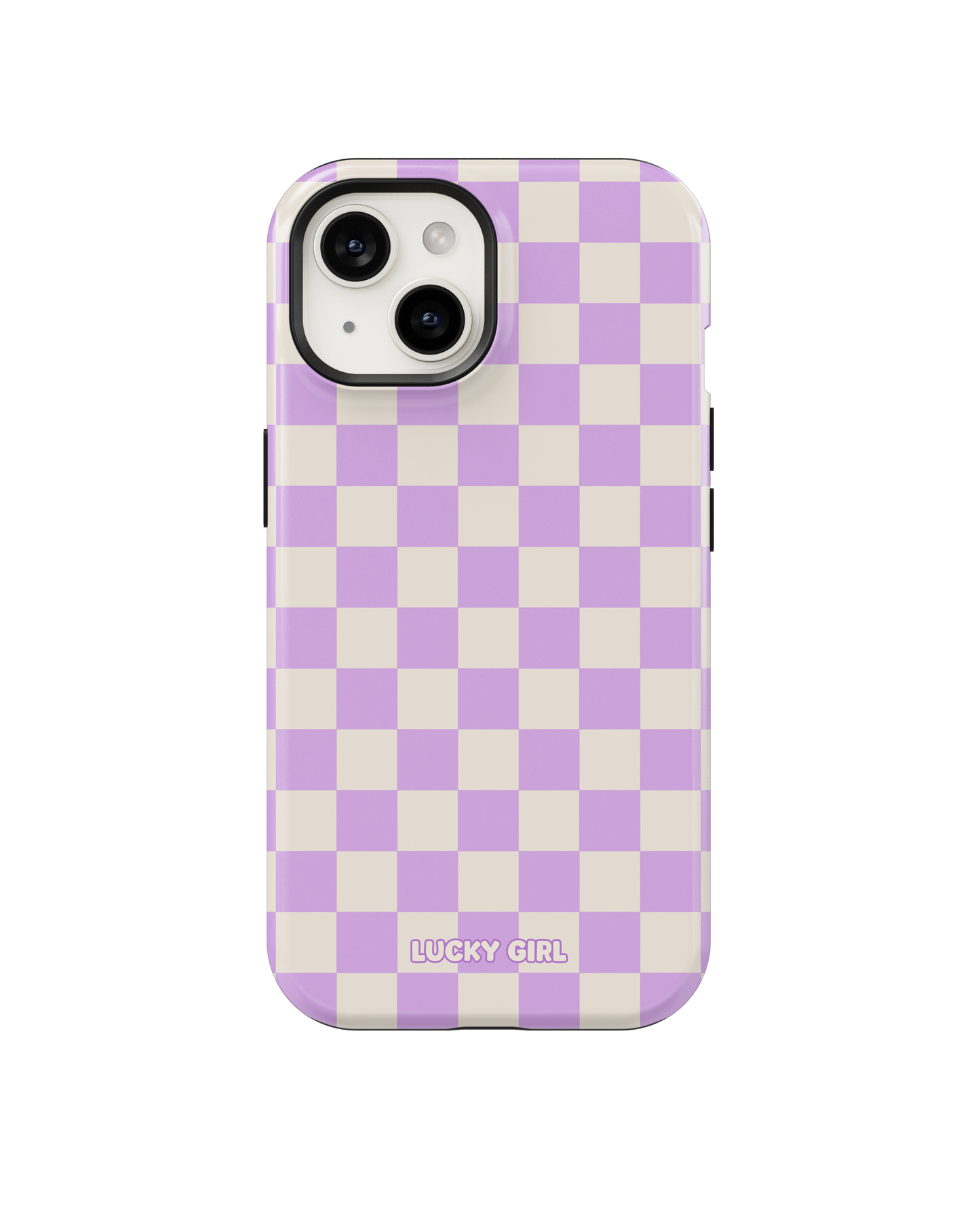 Lilac Checkers II Phone Case