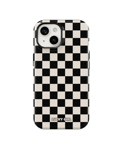 Onyx Checkers II Phone Case