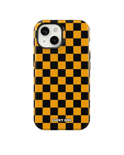 Creamsicle Checkers Phone Case