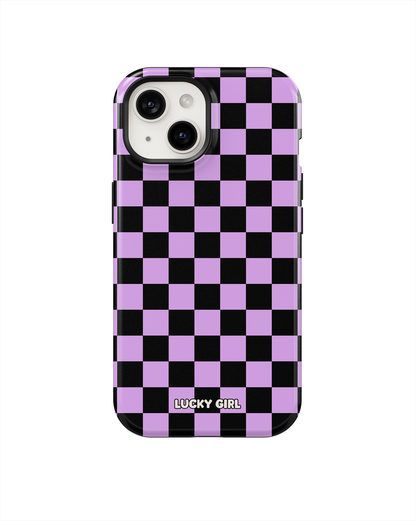 Lavender Checkers Phone Case