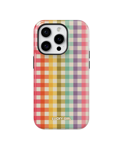 Rainbow Gingham Phone Case