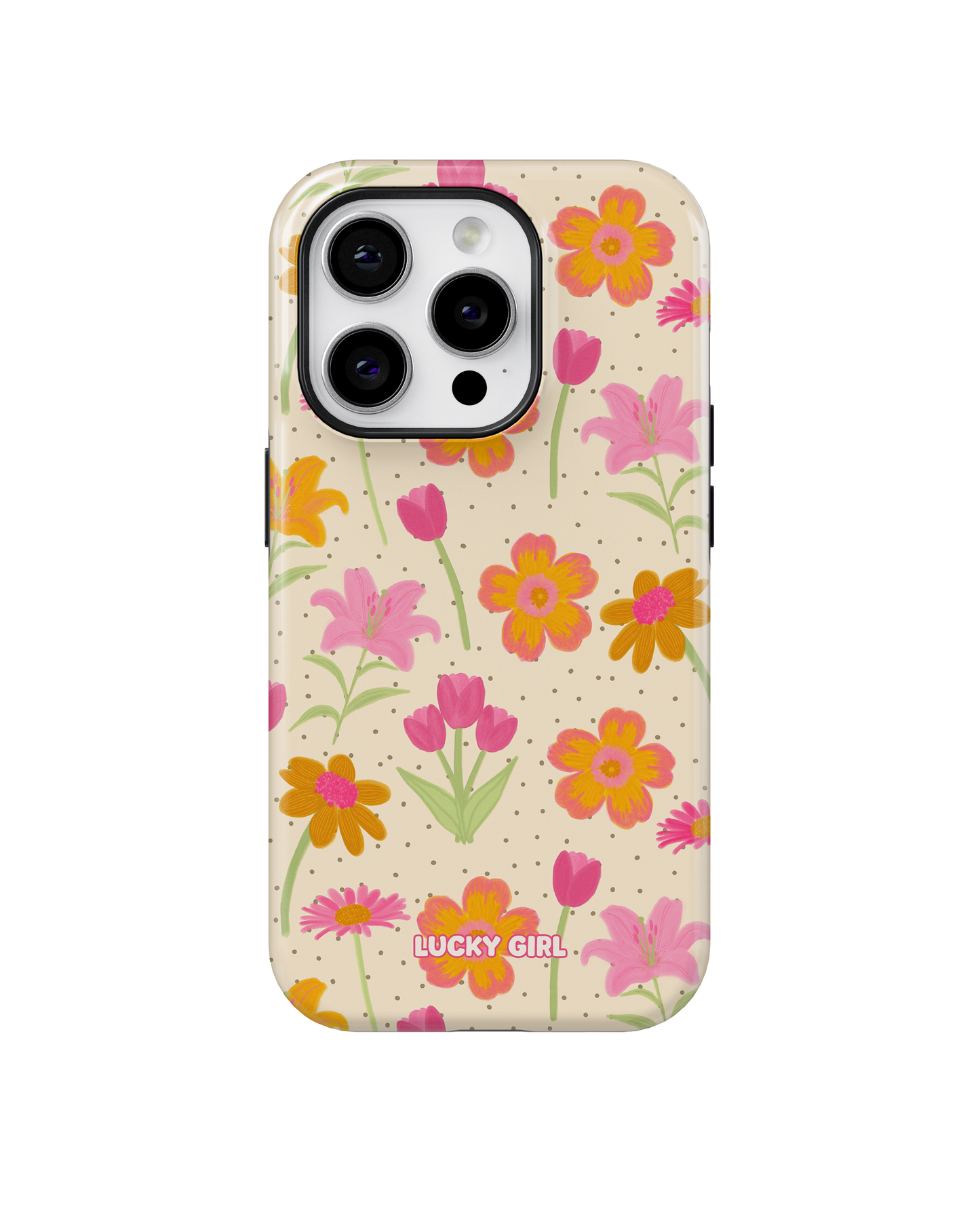 Polka Petals Phone Case