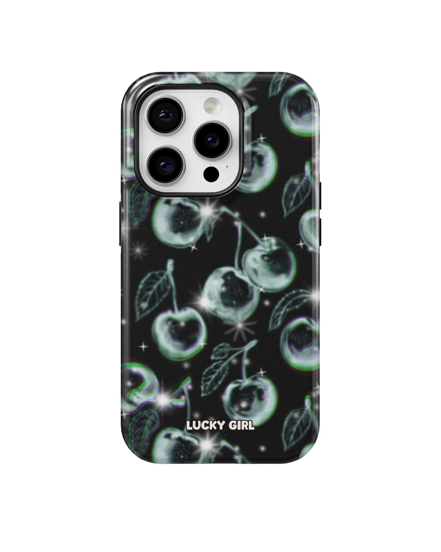 Chrome Cherries Phone Case