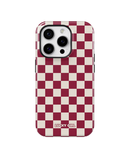 Black Cherry Checkers II MagSafe Phone Case