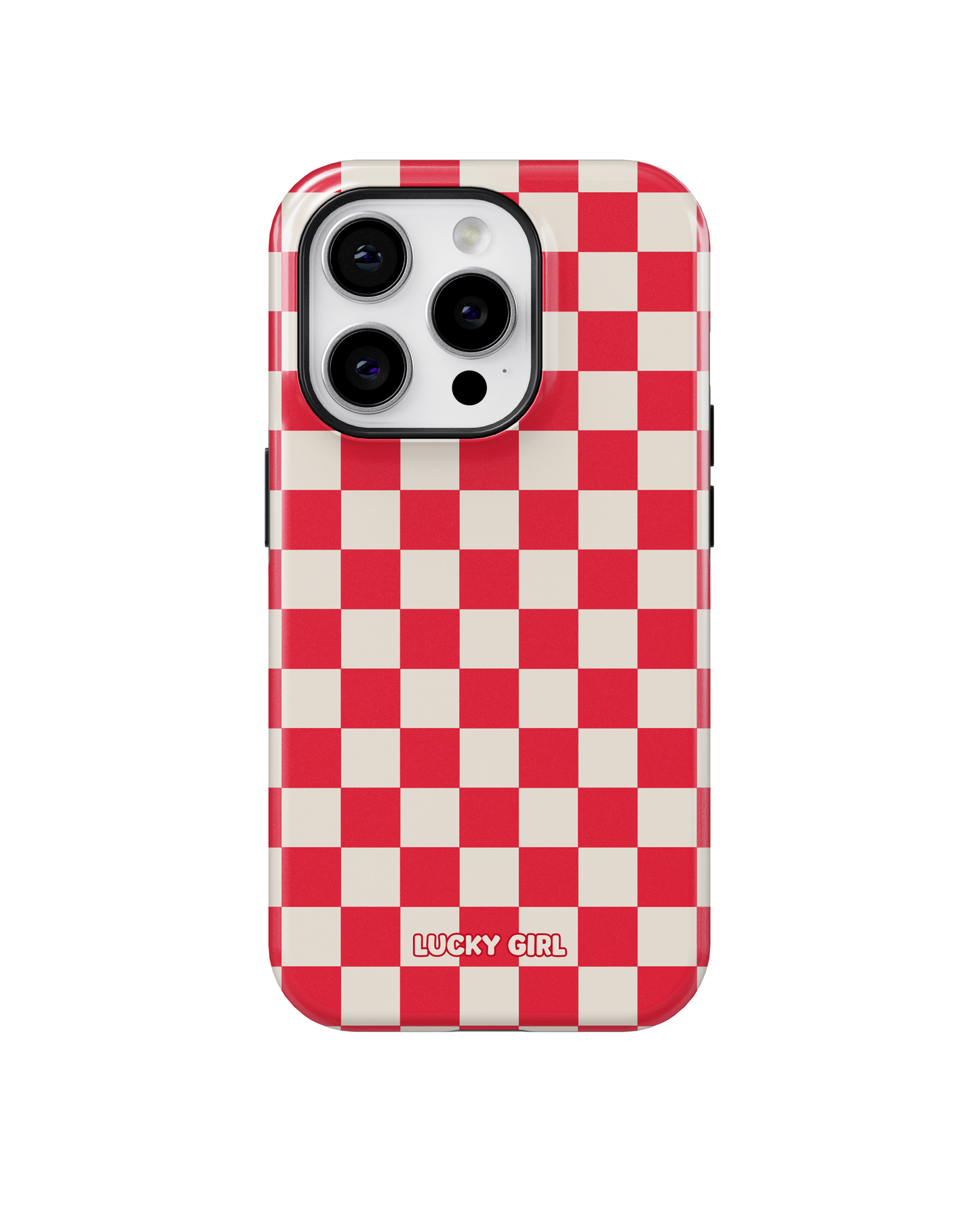 Vermillion Checkers II Phone Case