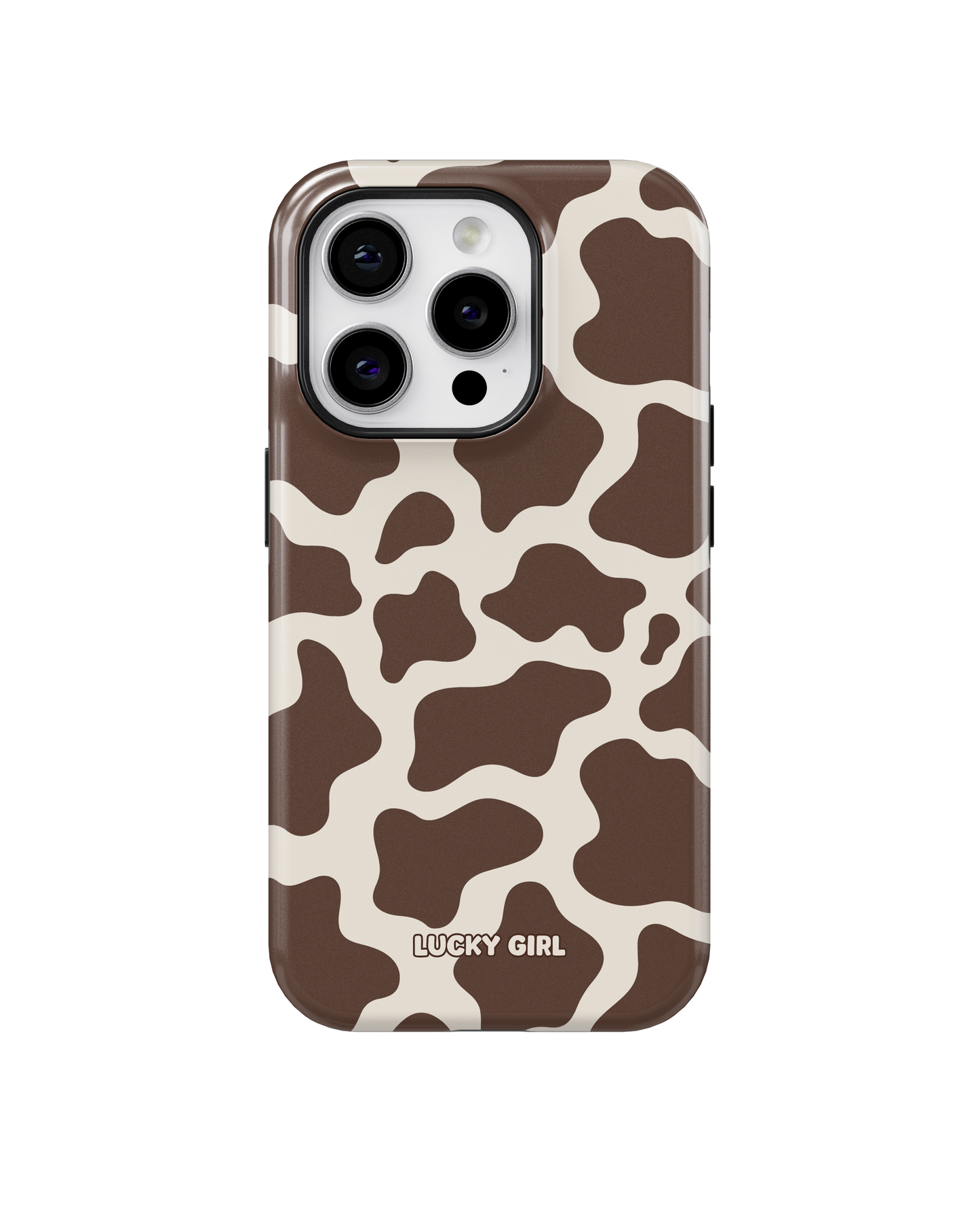 Espresso Cow Print Phone Case