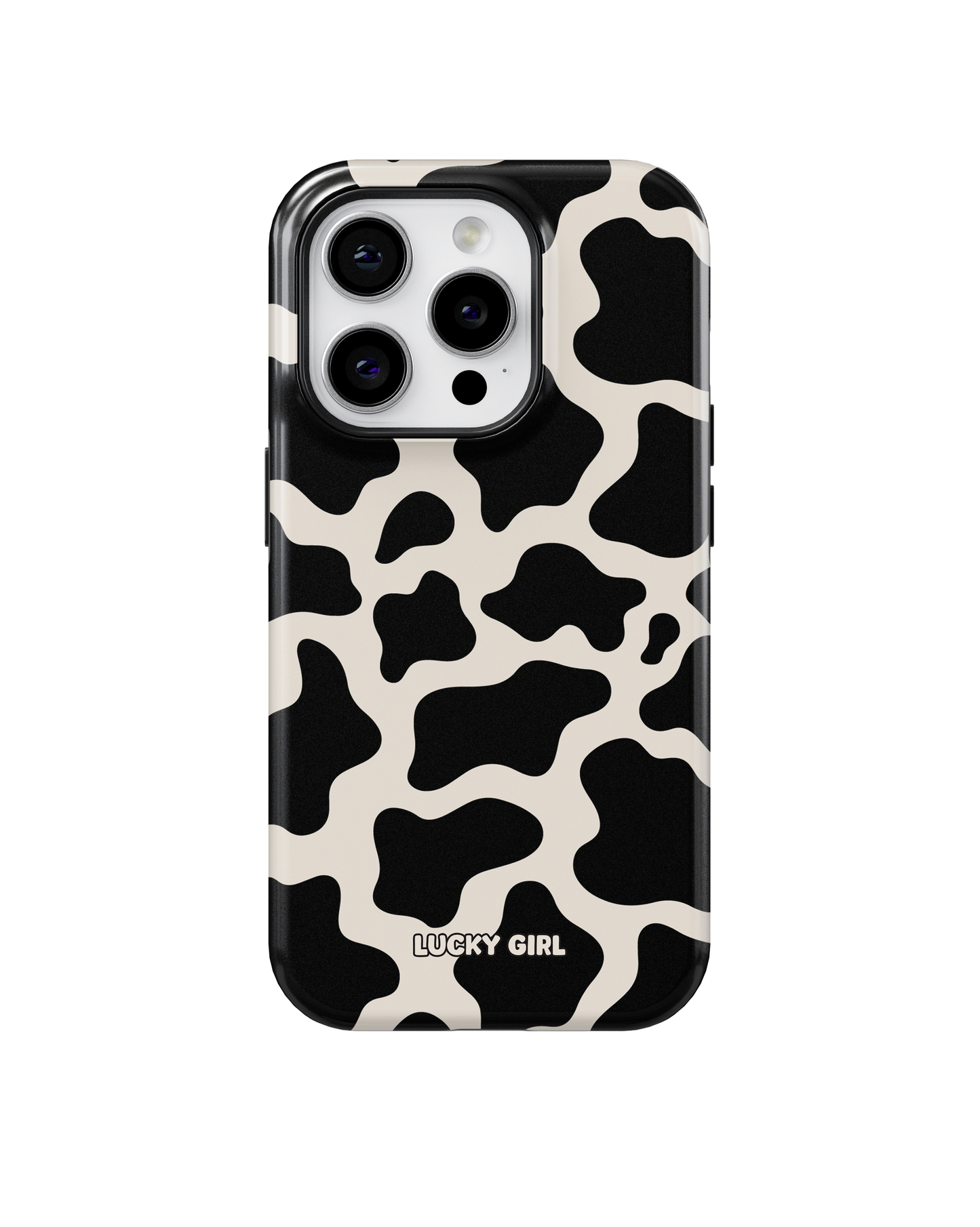 Onyx Cow Print Phone Case