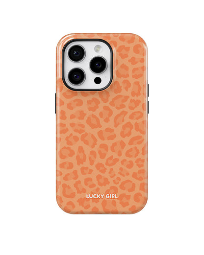 Tangerine Leopard Phone Case