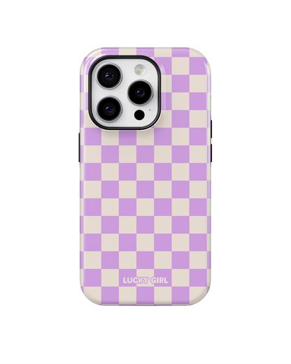 Lavender Checkers II Phone Case