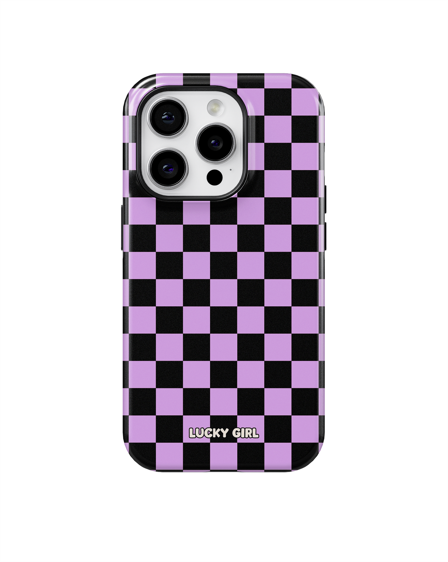 Lavender Checkers Phone Case