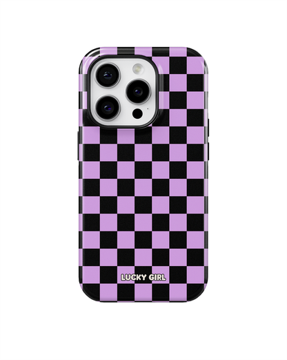 Lavender Checkers Phone Case