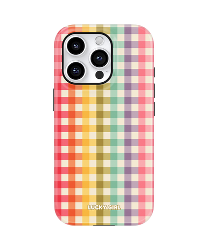 Rainbow Gingham Phone Case