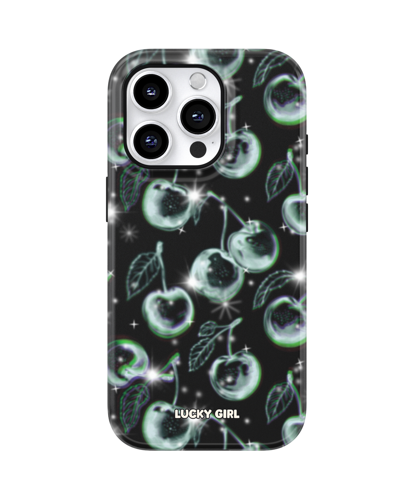 Chrome Cherries Phone Case