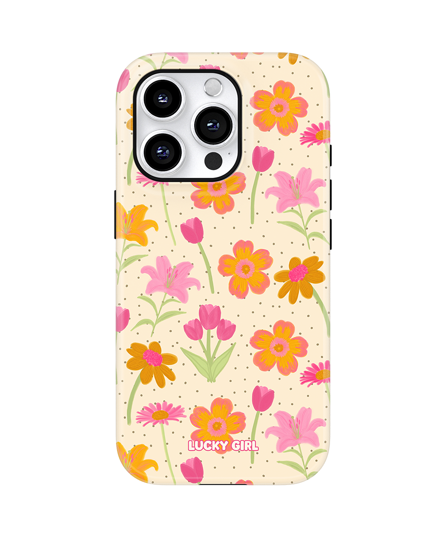Polka Petals Phone Case