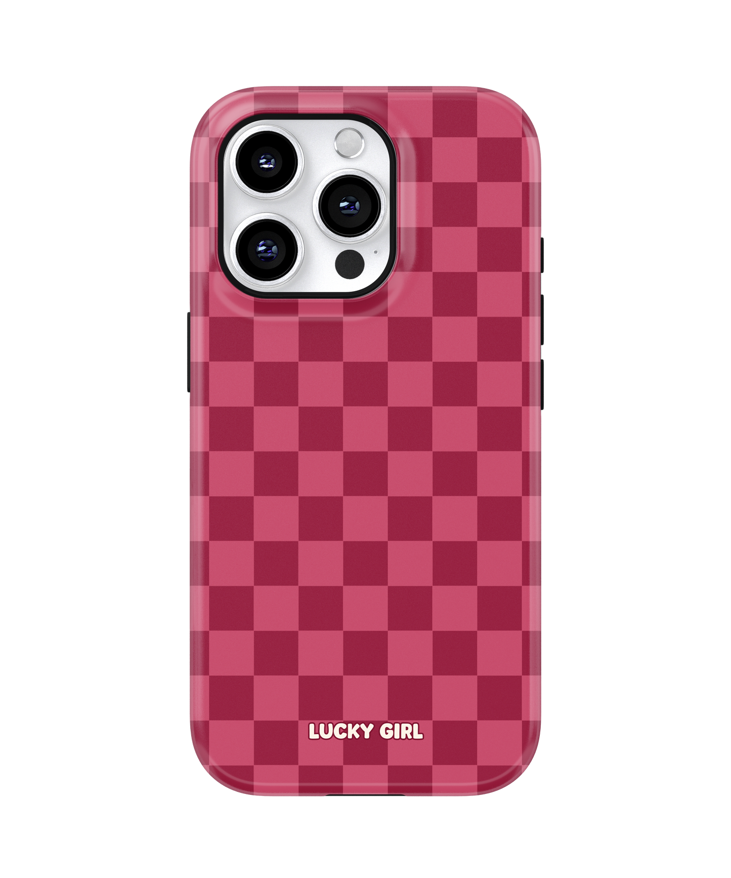 Black Cherry Checkers Phone Case
