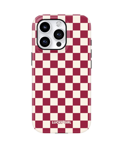 Black Cherry Checkers II MagSafe Phone Case