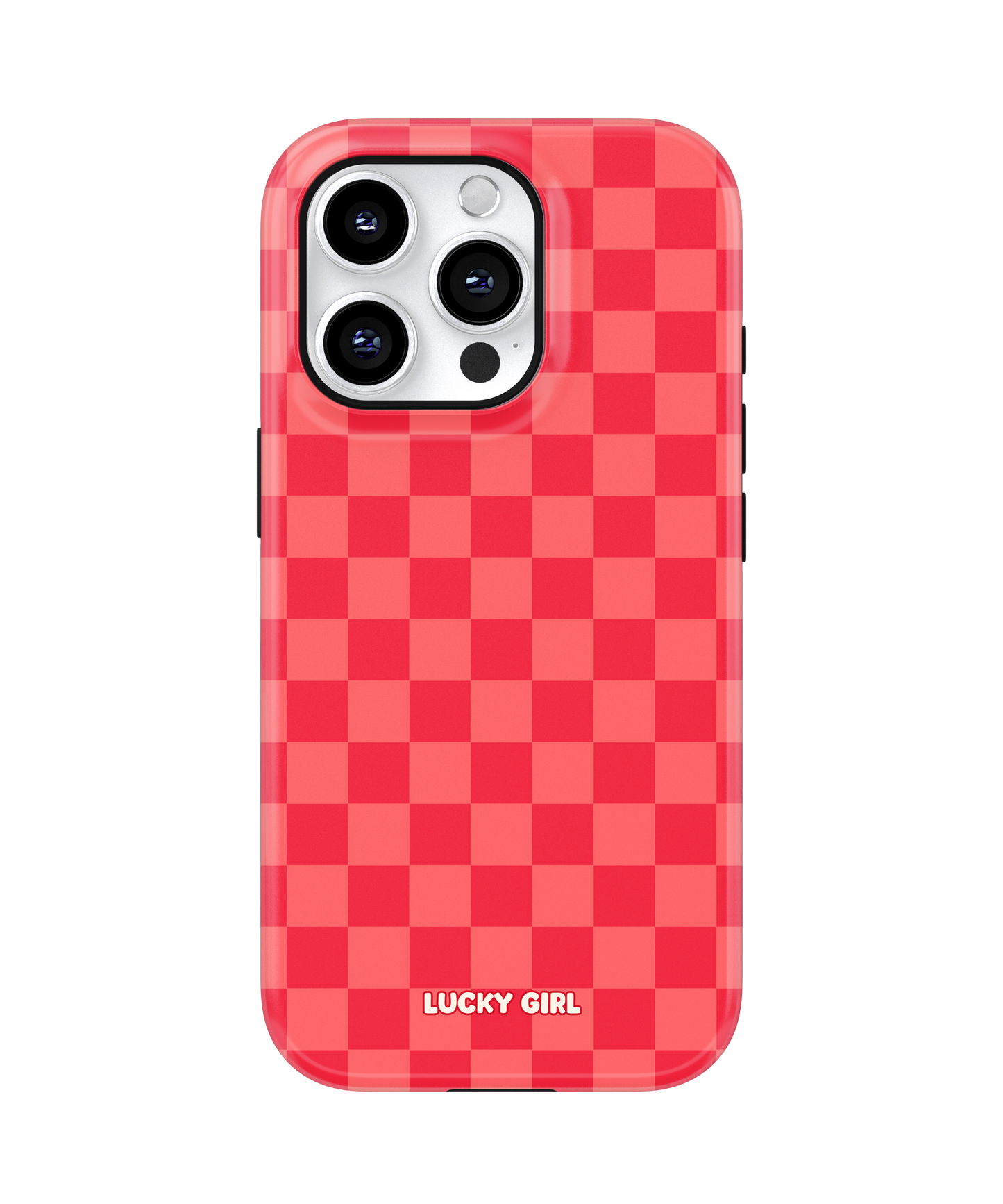 Vermillion Checkers Phone Case