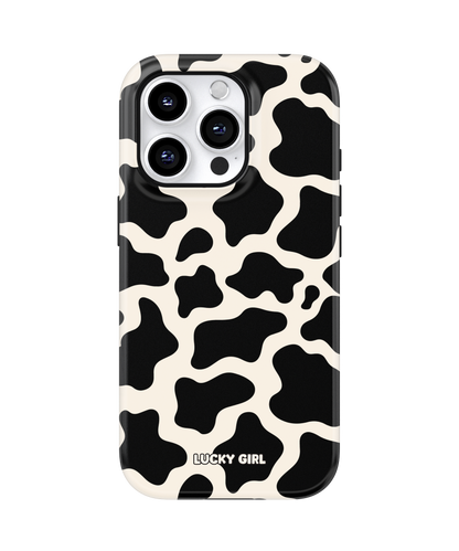 Onyx Cow Print Phone Case