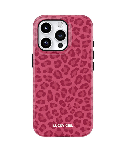 Black Cherry Leopard Phone Case