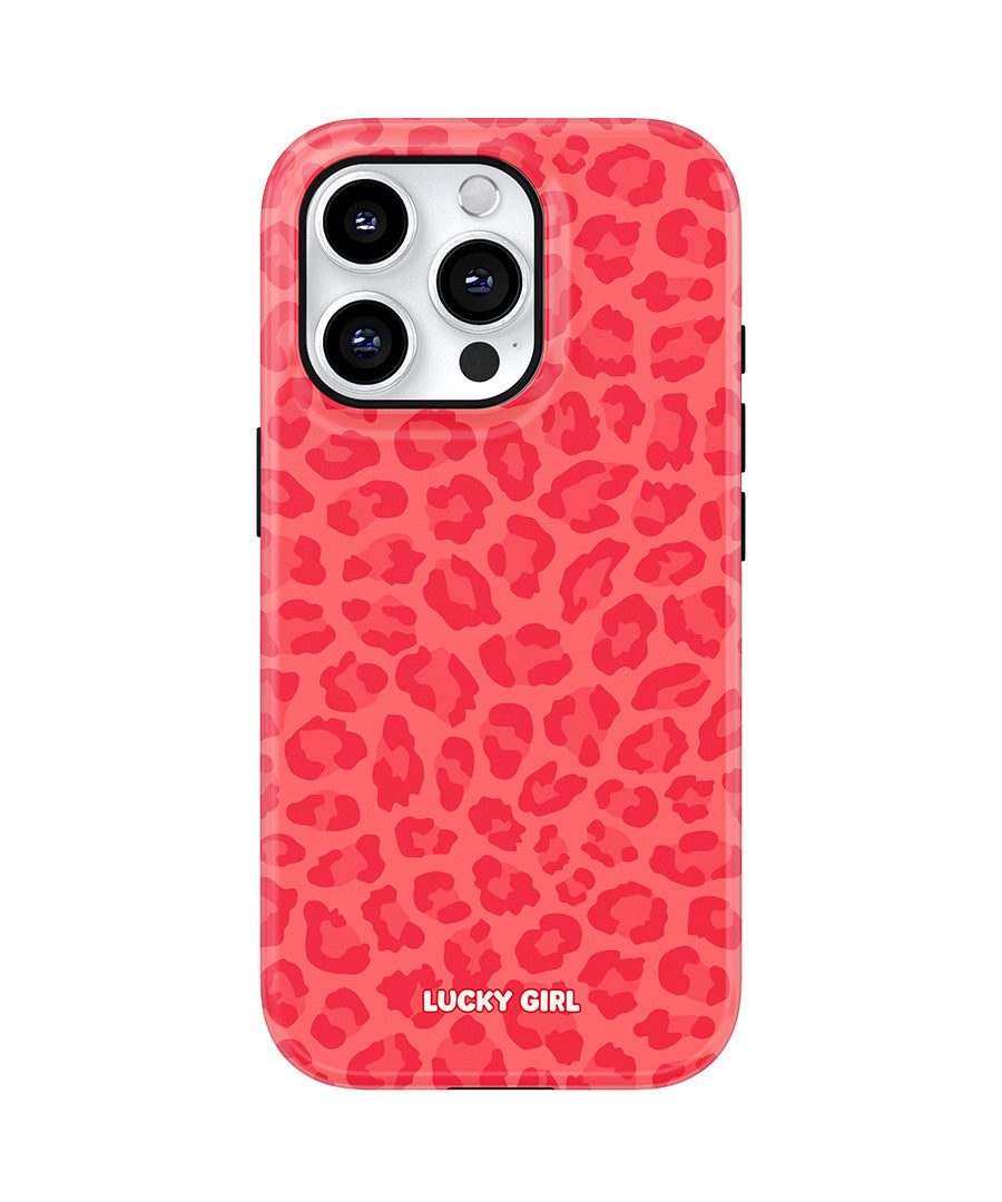 Vermillion Leopard Phone Case