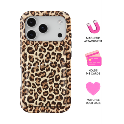 Classic Leopard MagSafe Card Holder