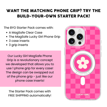 It Girl Checkers Clear Case Insert
