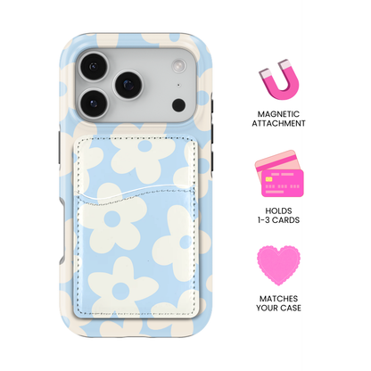 Cloud 9 Big Blooms MagSafe Card Holder
