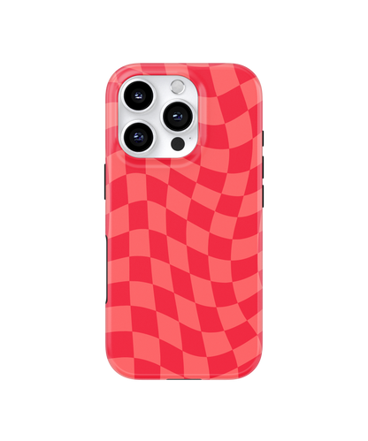 Vermillion Wavy Checkers MagSafe Phone Case